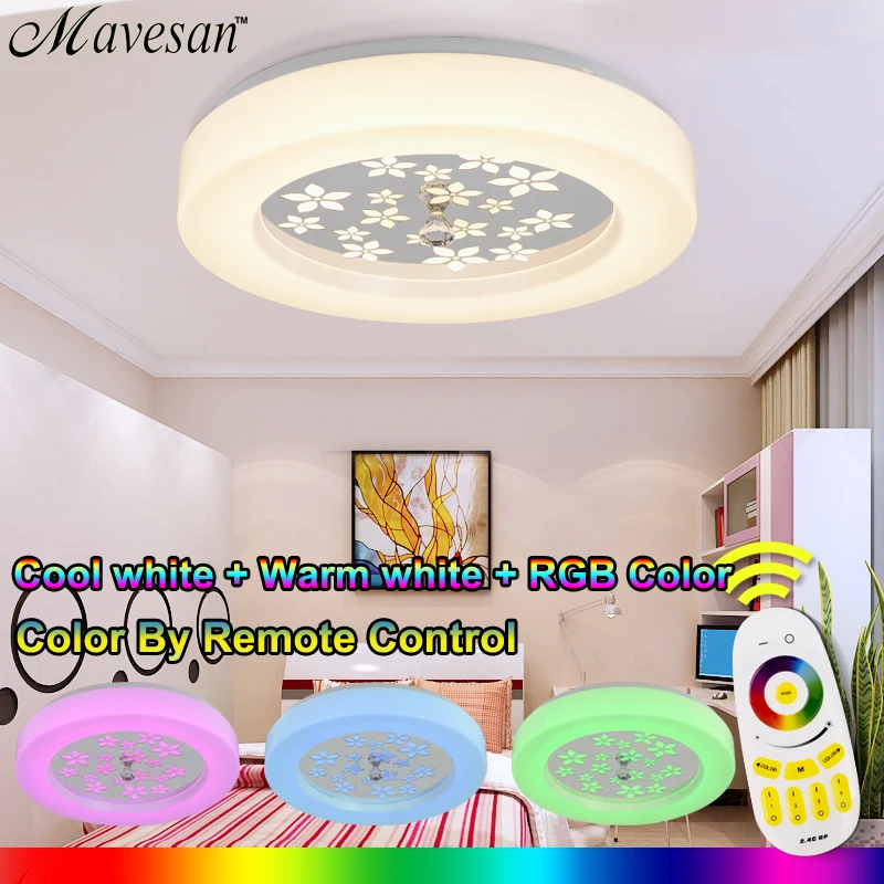 Led Round The Bedroom Balcony Ceiling Lamps Simplicity Modern Led Ceiling Lights For Living Room RGB