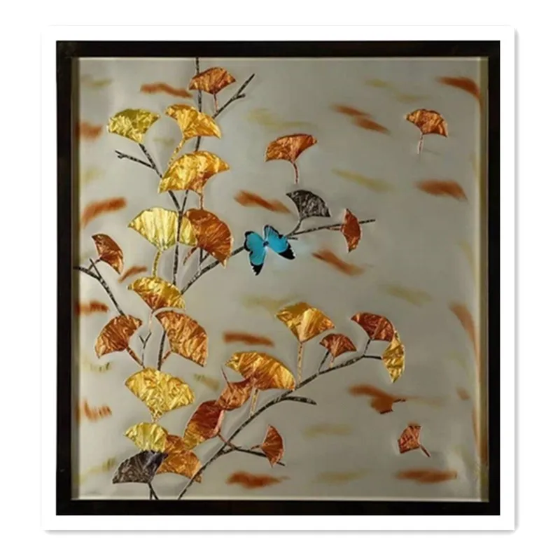 

Flowers and butterfly oil painting Art Needlework 14CT Canvas Unprinted Handmade Embroidery DMC Cross Stitch Kits DIY Home Decor