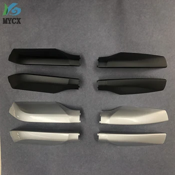 

Black & Silver ABS Roof Rack Bar Rail End Protection Cover Shell 4PCS For Toyota Land Cruiser Prado Fj150 FJ 150 2010-2015 2017
