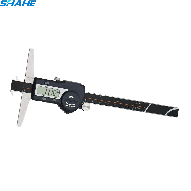 

150 mm 6 inch lcd digital electronic vernier caliper stainless steel double hooks depth calipers paquimetro digital