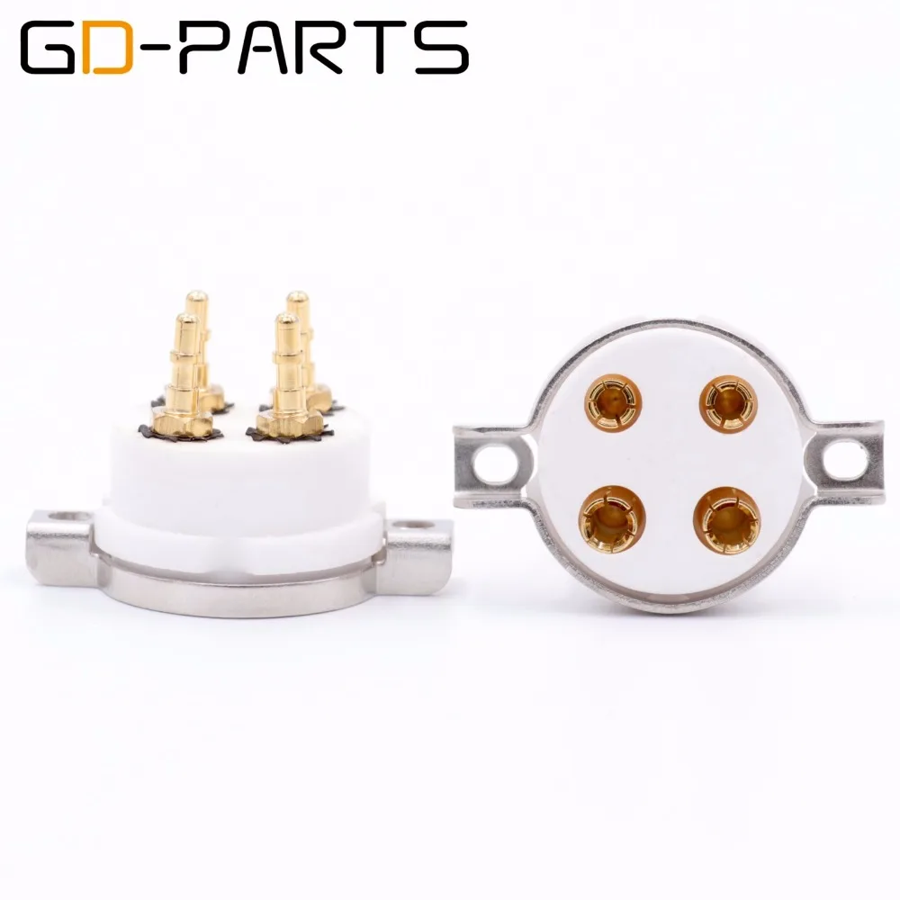 

GD-PARTS High Quality 4pin Ceramic Vacuum Tube Sockets for 2A3 300B PX4 5Z3P 5U4G 274A 45 71 Hifi Vintage Amplifier DIY