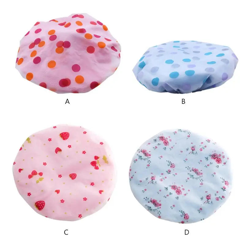 

Waterproof Reusable Bath Hat Beauty Salon Spa Terry Lined Shower Cap