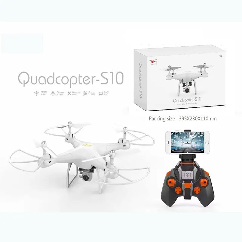 

Drone HD Camera with Wide Angle Camera Remote Control Quadcopter Altitude Hold Drone Headless Mode Auto Return