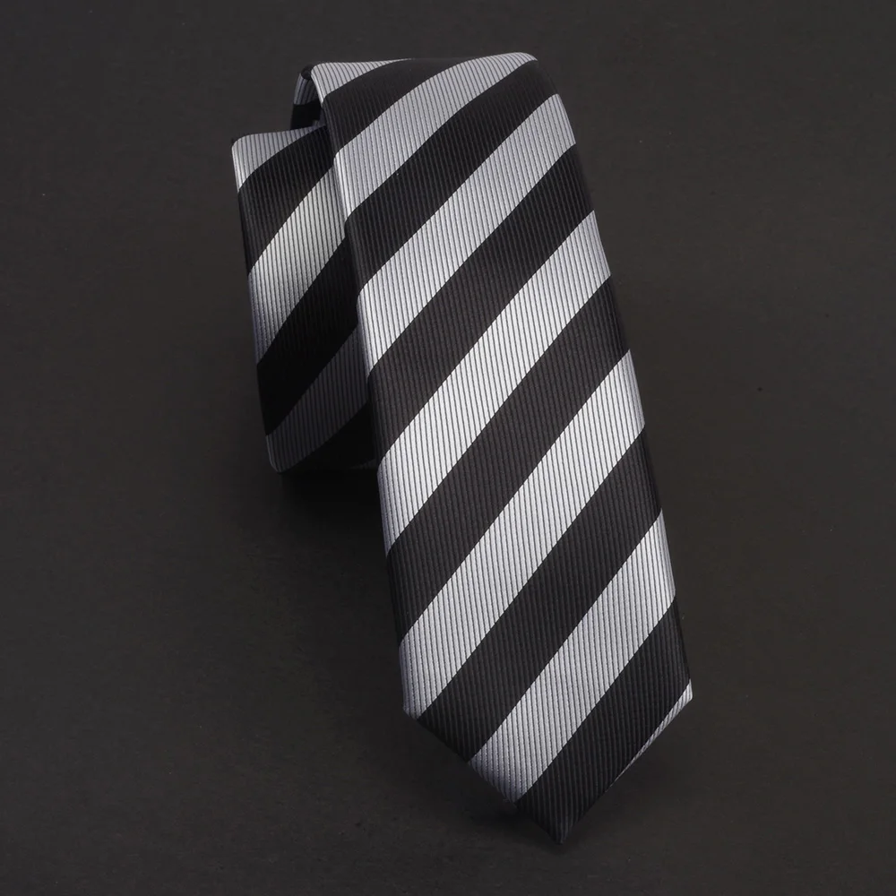 Neck tie GUSLESON men tie 5cm skinny ties luxury waterproof striped plaid neckties jacquard man's wedding dress slim tie