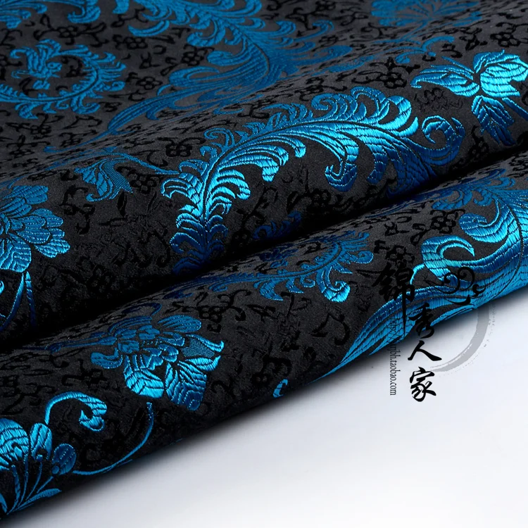 Перо парча ткань дамасский жаккард одежда костюм обивка мебели материал занавеса ткань для диванных подушек 75 см* 50 см - Цвет: O