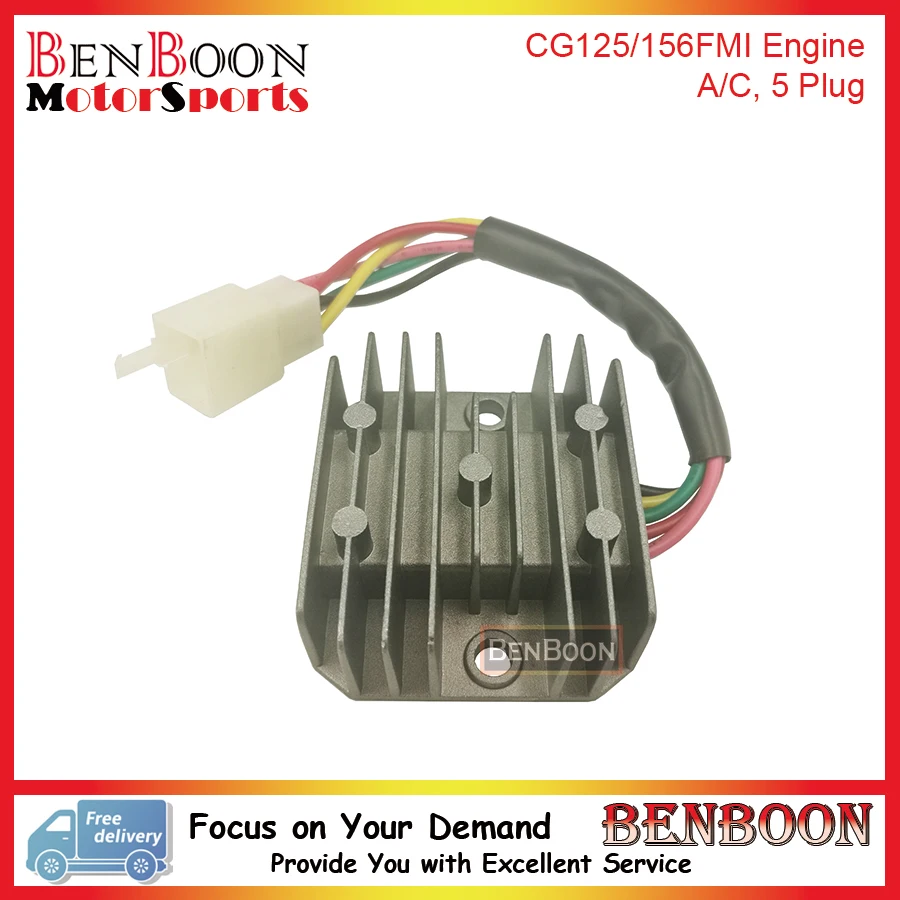 5 Pin A/C 12V Rectifier Regulator for CG125 125cc 156FMI Engine