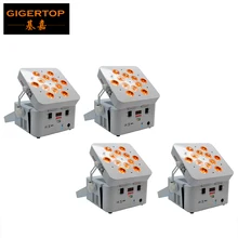 4 единицы бар KTV disoc Свет аудио не водонепроницаемый 12x18 Вт приложение led плоский par свет дешевле dj оборудование Apple/Andriod