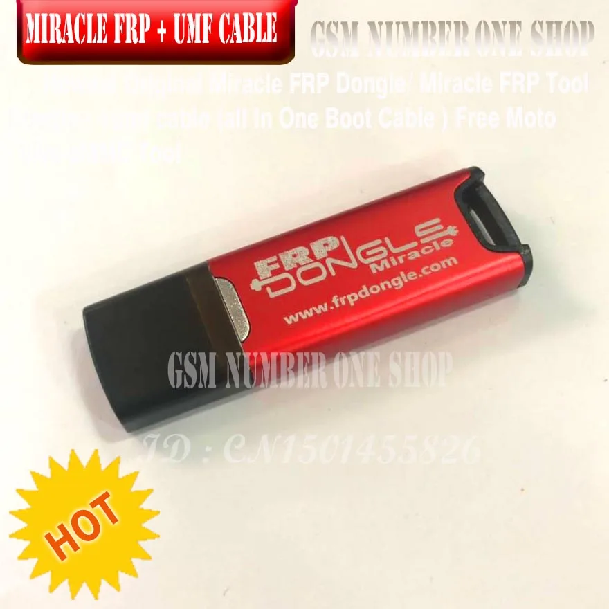 Miracle FRP dongle + all in one boot cable - GSMJUSTONCCT -a1