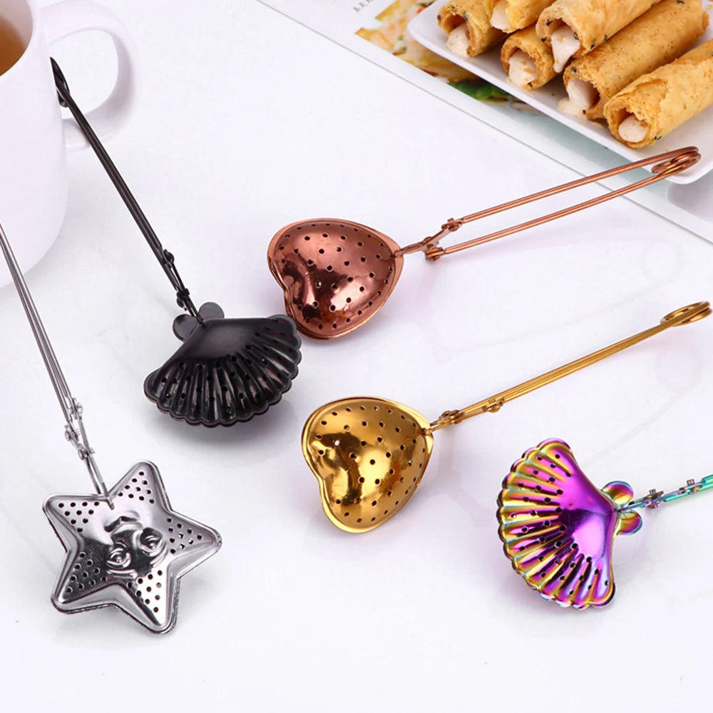 

1PC Reusable Stainless Steel Tea Strainer Filters Loose Tea Infusers Spice Diffuser Drinkware Kitchen Tea Accessories