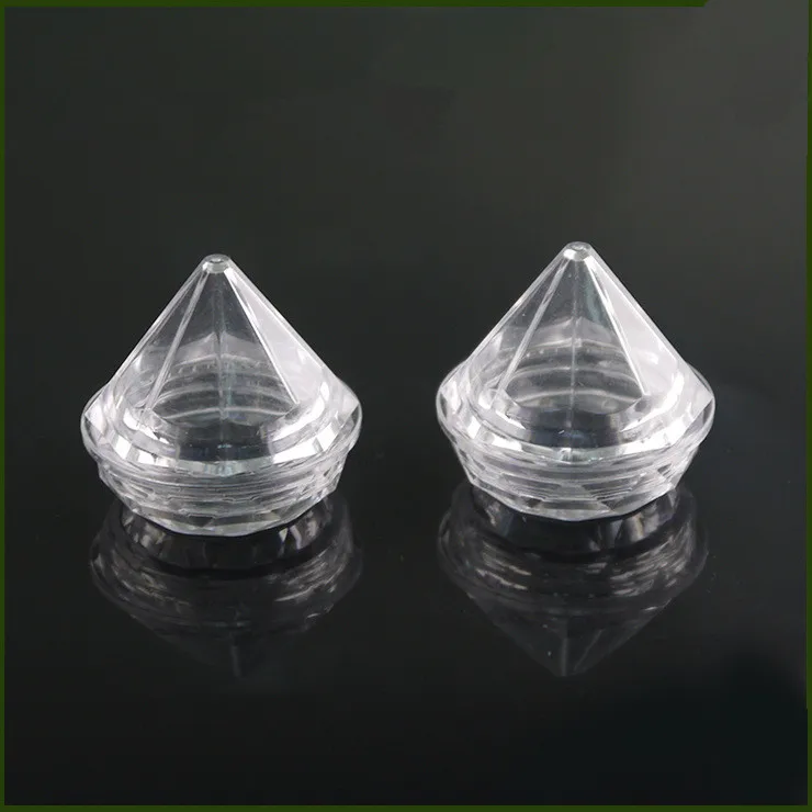 150X5 г/мл ясно маленький алмаз форма крем Jar Для контейнер для пробников косметики гелевые тени для век
