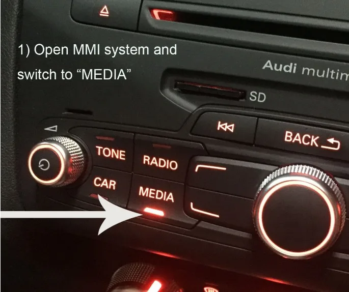 Беспроводной Bluetooth музыкальный адаптер USB флеш накопитель кабель MP3 для Audi A3 A4 A5 A6