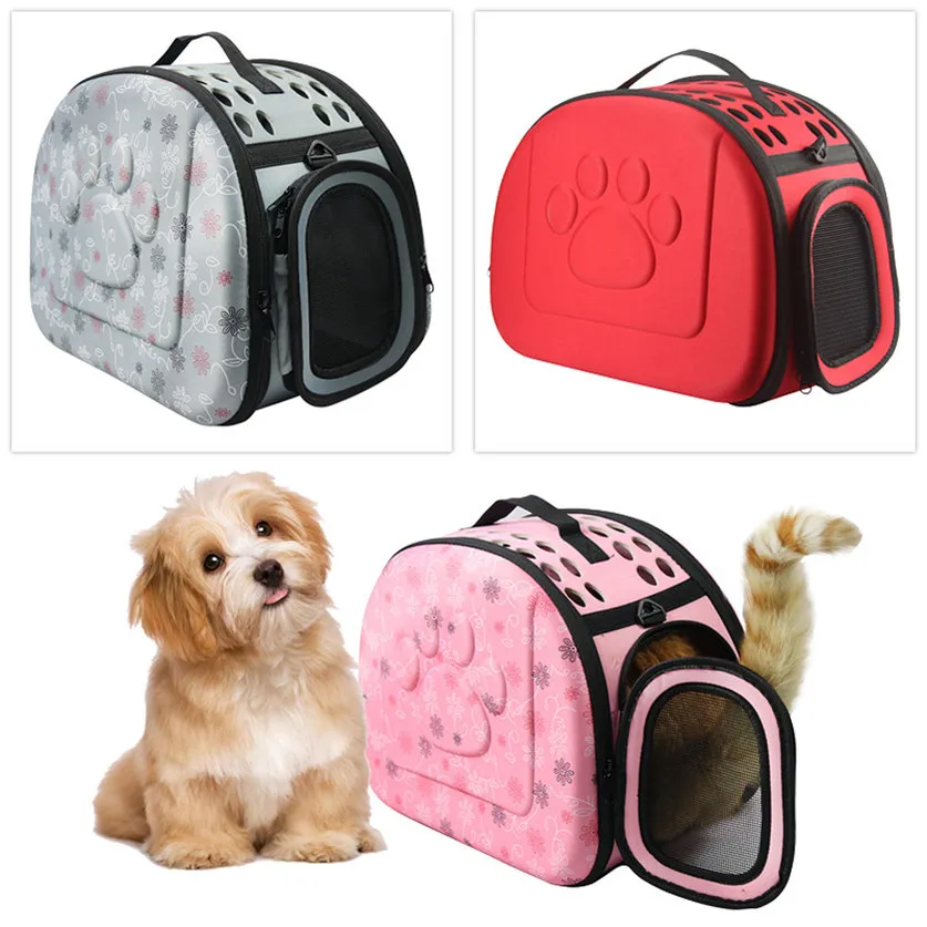 

1pcs Dog Carrier Bag Portable Cats Handbag Foldable Travel Bag Puppy Carrying Mesh Shoulder Pet Bags S/M/L 2019 Hot Sale