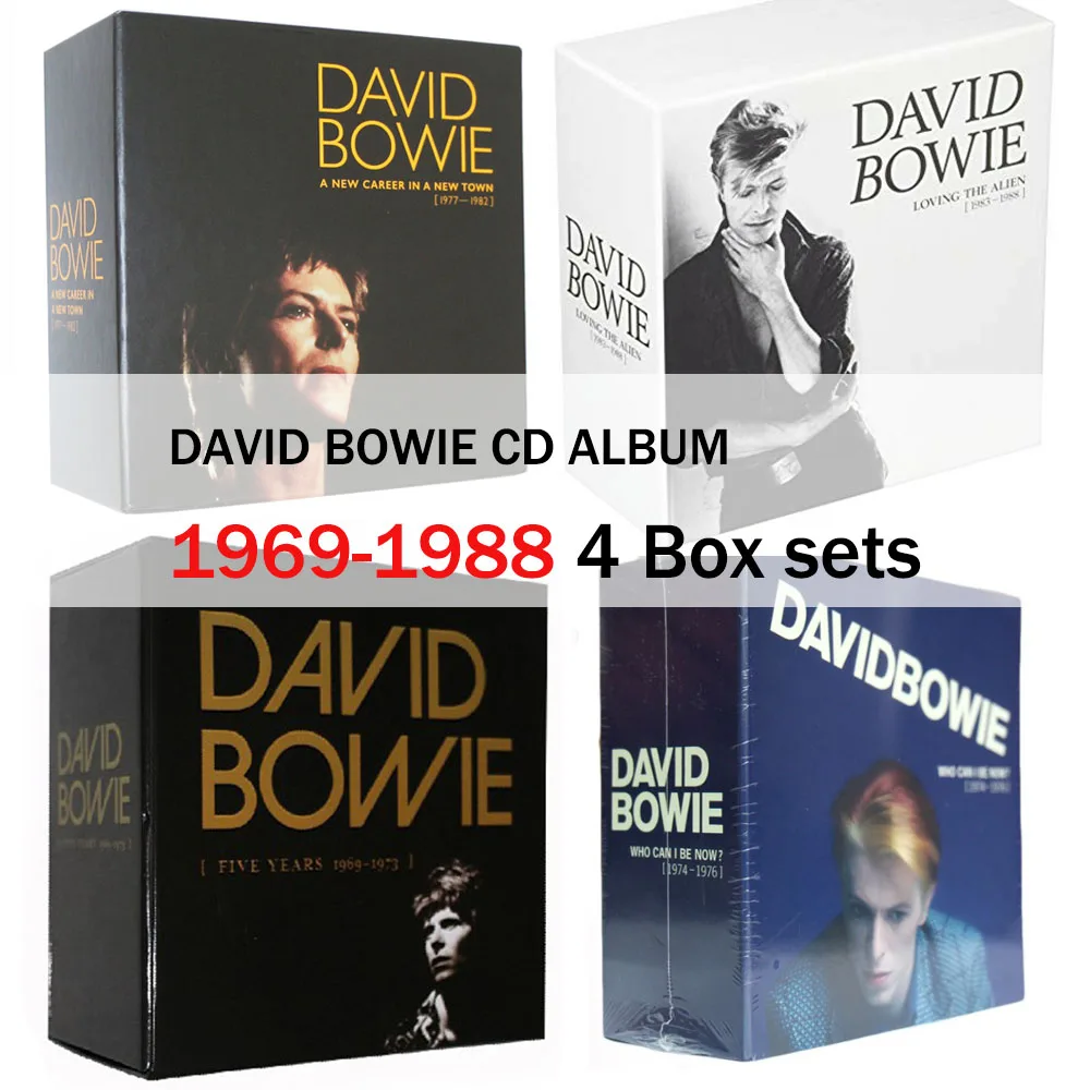 

David Bowie Five Years 1969-1973+Who Can I Be Now(1974-1976)+A New Career In A New Town1977-1982+Loving The Alien 1983-1988 CD