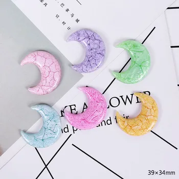 

6PCS Cartoon Moon Filler For Clear/Fluffy Mud Popular Box Toys Kids Lizun Slime DIY Kit Accessories Children Modeling Clay