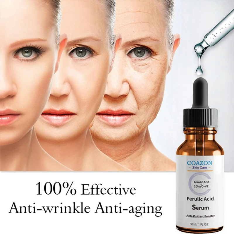 

COAZON Ferulic Acid Serum Moisturizing Exfoliation Repair Wrinkles Firming Skin Anti-Aging Anti-Oxidant Essence Skin Care