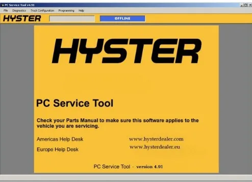 

2018 Newest Hyster PC Service Tool v4.91 PCST [2018] (With high Level license) for Mult PCs unlimited install