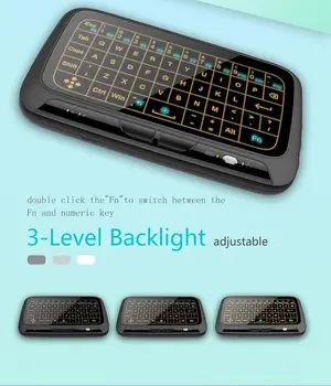 

H18+ 2.4GHz Wireless Mini Keyboard Full Touchpad Backlight Keyboard Large Touch Pad Remote Control for Smart TV Android TV Box