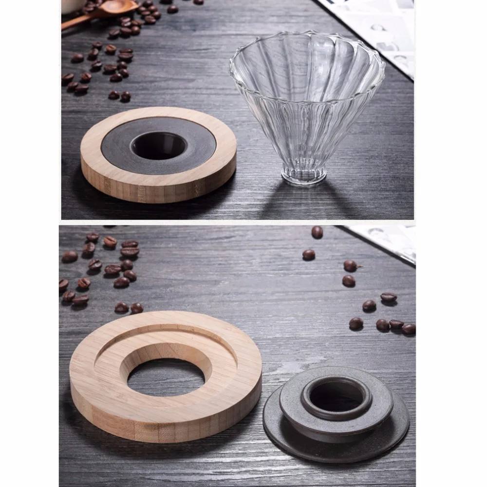 V60 стеклянный кофейник для заваривания фильтр графин ручной капельный чайник