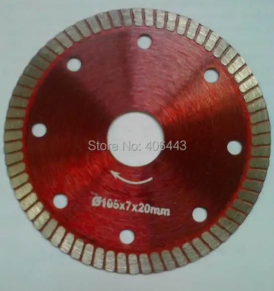 

105mm Thin Diamond Turbo Saw Blade for Wet Cutting Ceramics Tiles and Porcelain