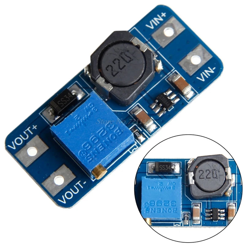 MT3608 DC DC Schritt Bis Ausgang 2A Einstellbare Converter Booster Netzteil Modul MT3608 DC DC Schritt Bis Ausgang 2A Einstellbare Converter Booster Netzteil Modul