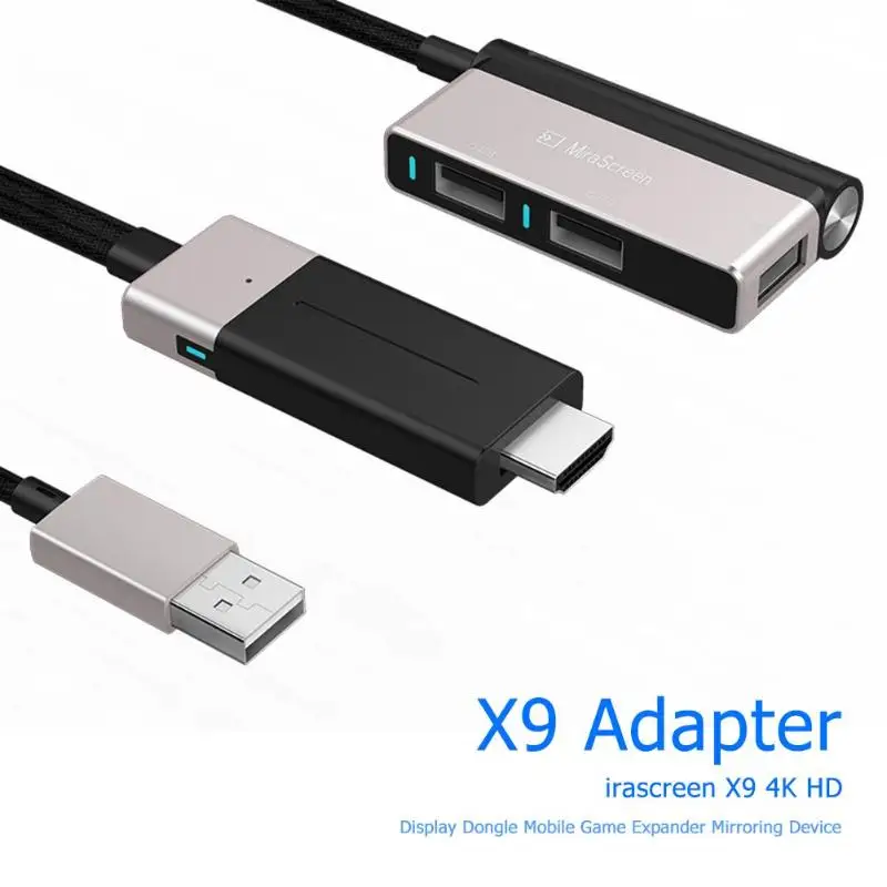 

X9 Mirascreen 4K AM8272 HD Display Dongle Mobile Game Expander Mirroring Device Support for Handle Keyboard and Mouse