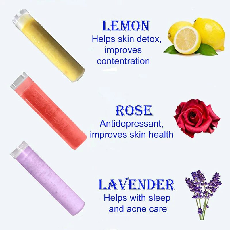 

ZhangJi handhold Lemon Rose Lavender cartridge Filter Aroma scent filter replacement shower head water saving skin care shower