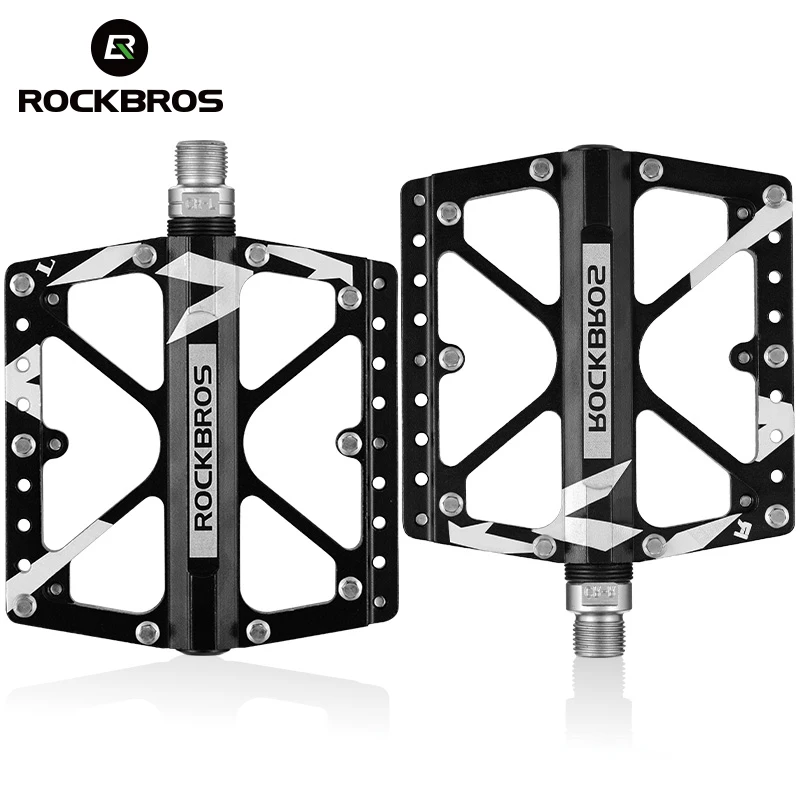 

ROCKBROS Aluminum Alloy Ultralight Bicycle Pedal BMX Bike Pedal Flat Sealed 3 Bearing Cycling Pedals Road Mountain Bicycle Parts