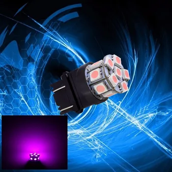 

PA LED 4PCS x 3157 13SMD 5050 PINK LED Auto Back Car High Mount Brake Light 12V