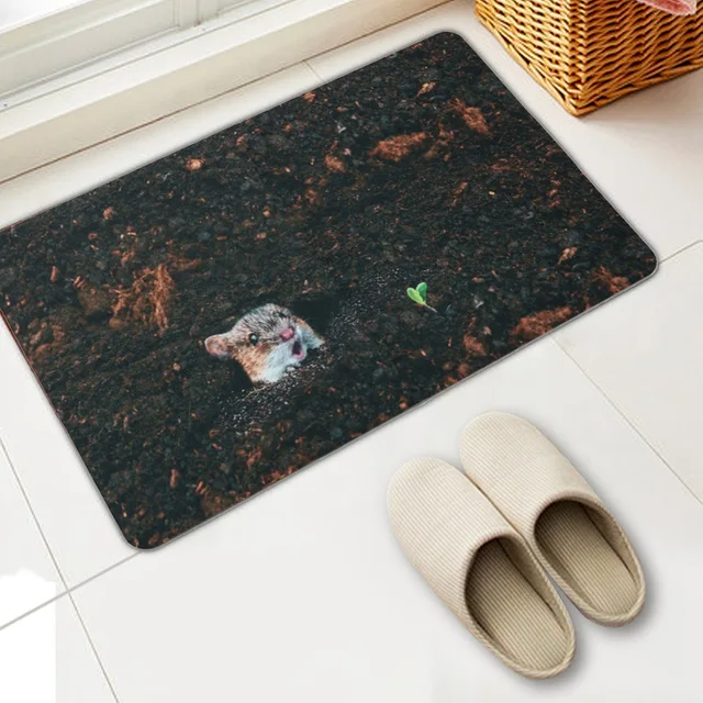 Hot Printed Waterproof Bathroom Rug Kit Non Slip Bath Mats Floor Hot Printed Waterproof Bathroom Rug Kit Non Slip Bath Mats Floor Carpet Ped Pad