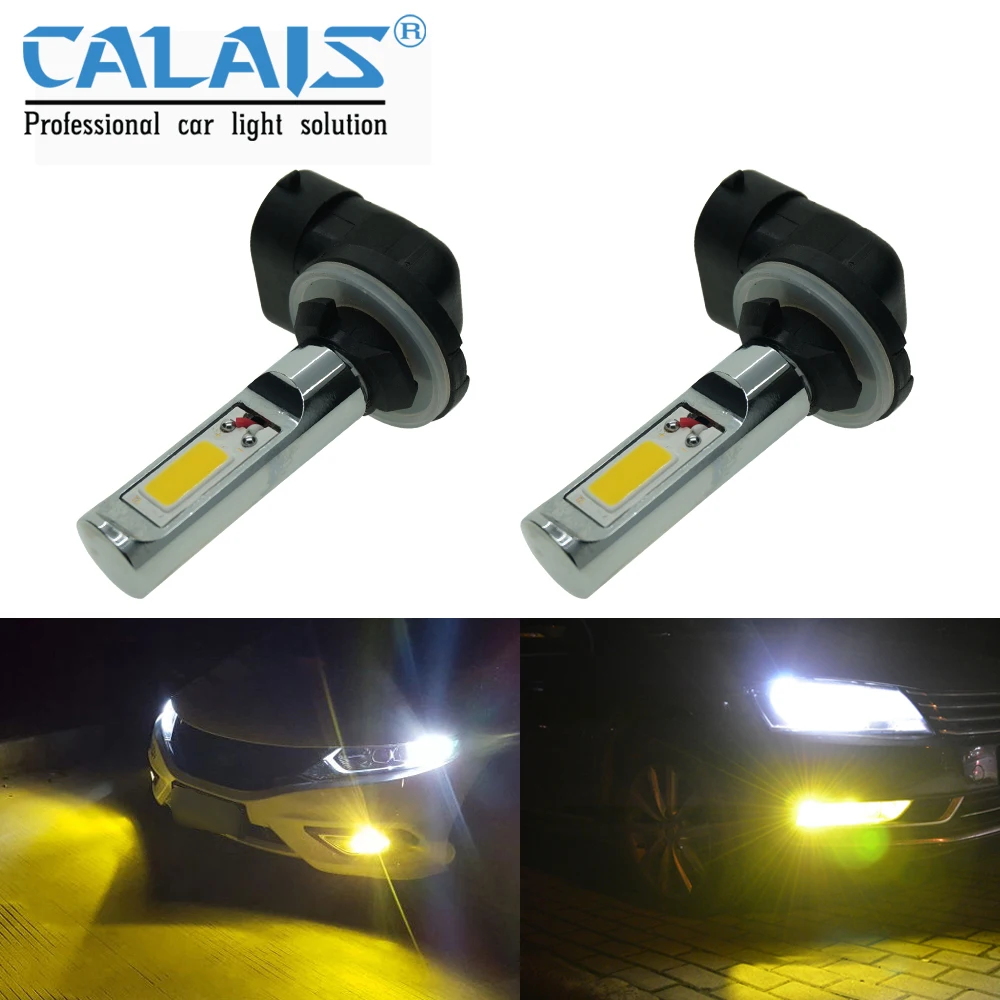 

2PCS Super Bright 881 889 896 894 LED Fog Light Bulb Yellow White 2000LM 3000K 6500K Auto Car LED Fog Lamp Replacement 12V 24V