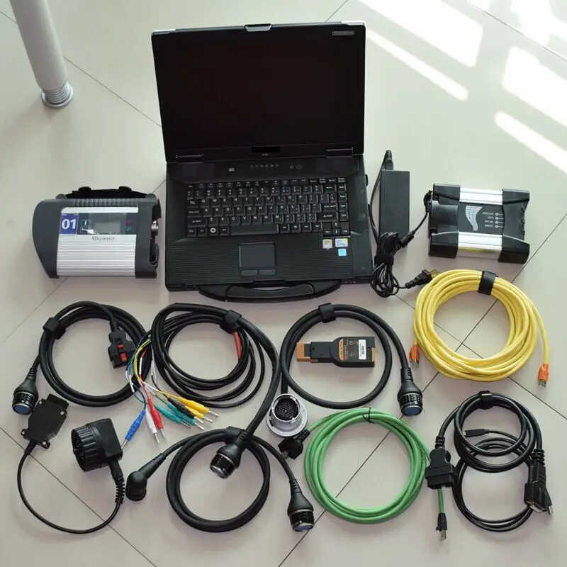  Super 2in1 herramienta de diagnóstico para bmw y MB hdd software para bmw icom próximo a b c + 2018