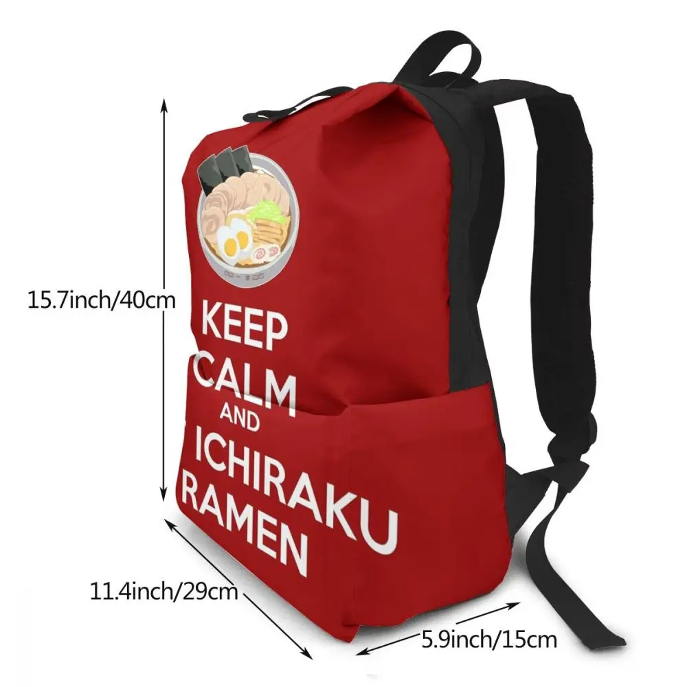 Наруто рюкзак KEEP CALM AND EAT ICHIRAKU RA мужские рюкзаки студенческие женские сумки с