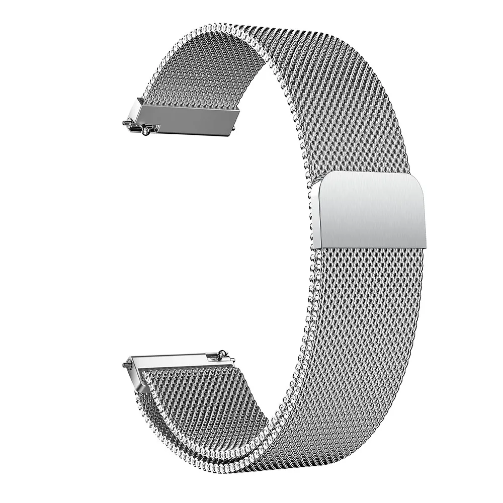 20 мм Ремешки для наручных часов для samsung Galaxy Active Milanese loop ремешок из нержавеющей стали для samsung gear S2 Спортивный Классический металлический браслет