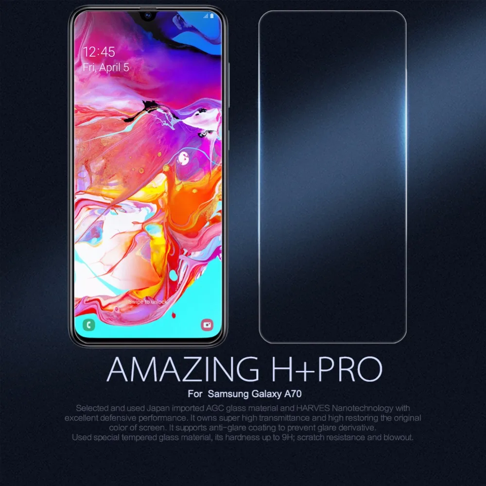 Защитная пленка для экрана Samsung A70 Nillkin Amazing H + Pro переднего Galaxy 6 7 дюймов | Мобильные