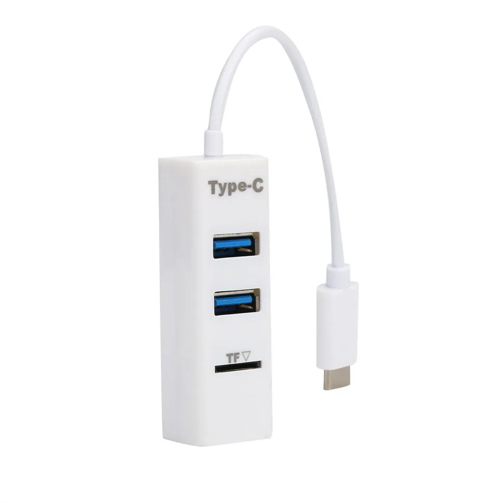 Тип type-C USB 3,1 к USB2.0 2 в 1 USB хаб кард-ридер Порты и разъёмы адаптер для Macbook планшет Поддержка чтения/записи TF memeory карты 31