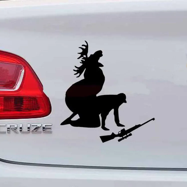 

Car Styling Personalized Bumper Stickers Like Ya Like My Meat Now Funny Moose Hunting Hunter Car Body Decoration car stickers