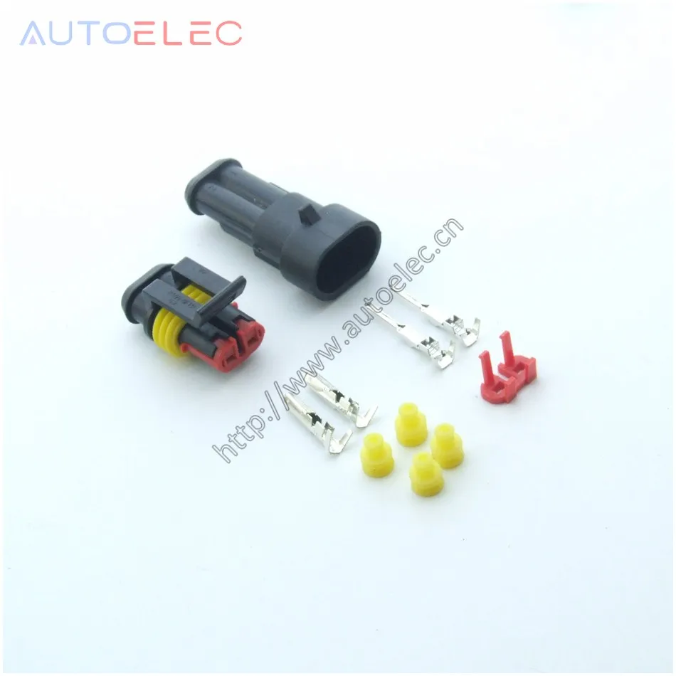 10 Kit 2//3//4 Pin Forma Super Sello Coche Conector de Cable Impermeable Eléctrico Plug UK