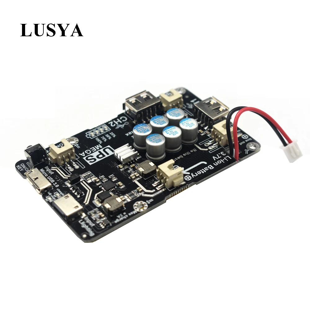 

Lusya Raspberry Pi mobile power use for Raspberry Pi 3B+/3B/2B board support iPhone USB3.0 Android A6-001