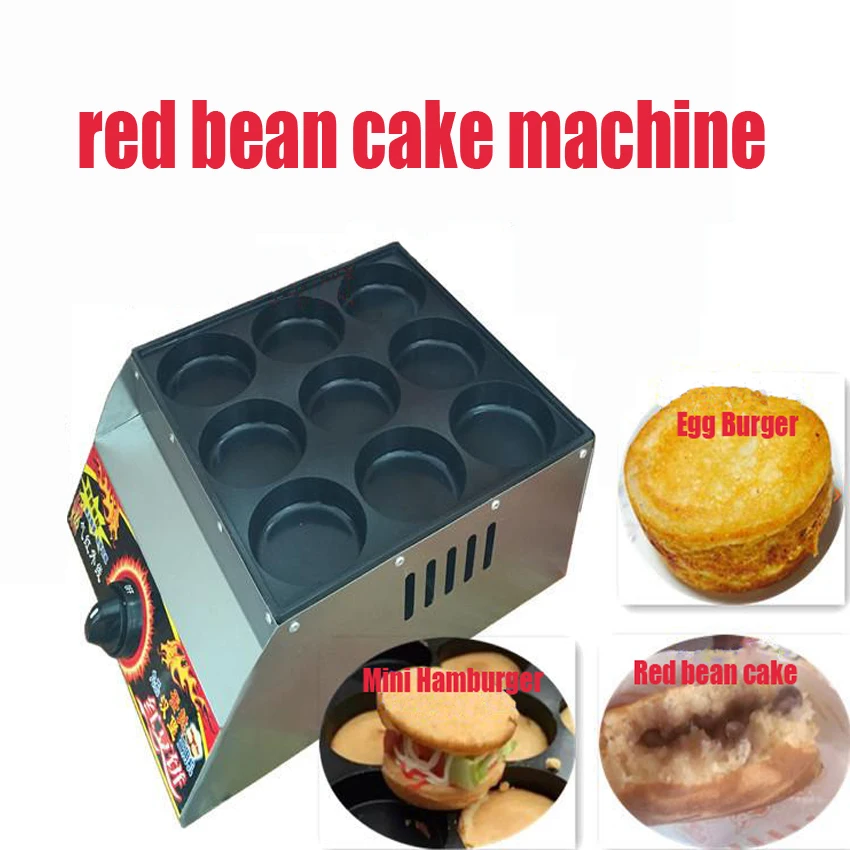1 PC Commercial Use Non stick Mini Pancakes Maker Machine/ Gas red bean