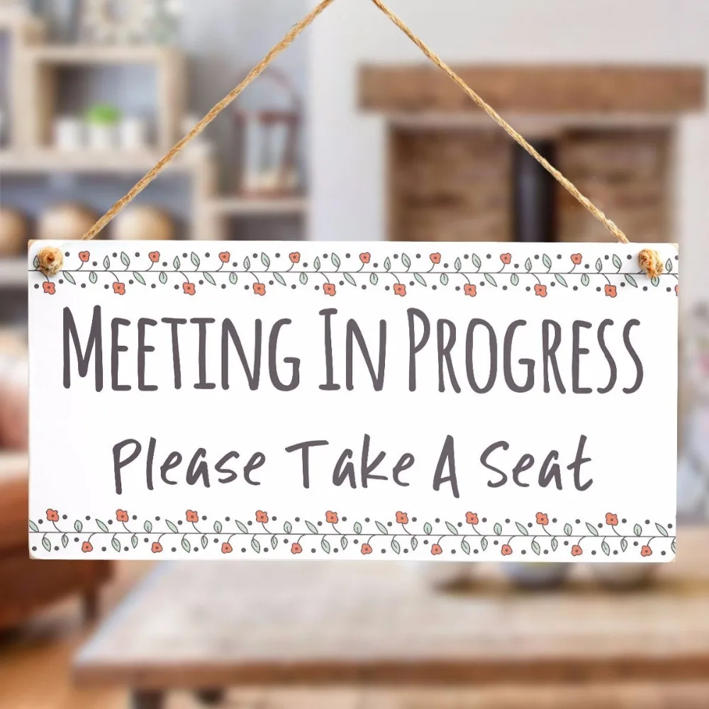meijiafei meeting in progress please take a seat functional do not meeting in progress door sign