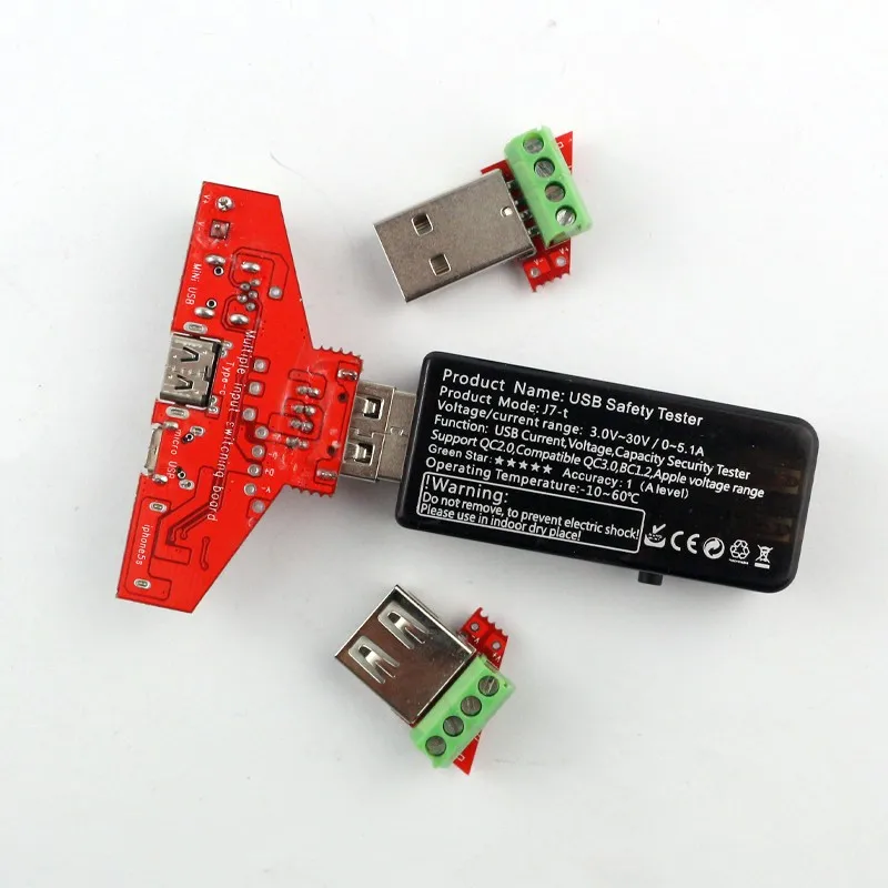 Супер интерфейс USB тестер iPhone5s/6s протокол Lightning type-c MiNi Micro usb один провод зажим передачи платы qc2.0/qc3.0