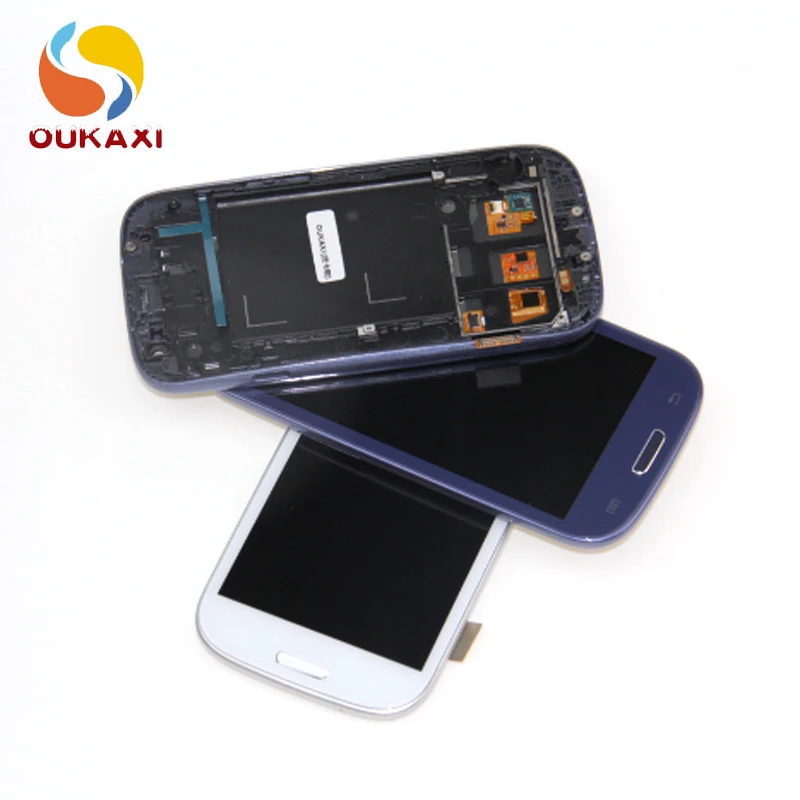 ЖК-дисплей i9300 для Samsung Galaxy S3 сенсорный экран дигитайзер с домашней бабочкой