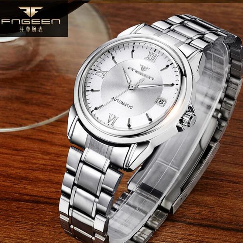 Relogio Masculino FNGEEN للرجال ساعات الأعلى العلامة التجارية الفاخرة التلقائي الميكانيكية ووتش الذهب الرجال الصلب الأعمال للماء الرياضة ساعة Relogio Masculino FNGEEN للرجال ساعات الأعلى العلامة التجارية الفاخرة التلقائي الميكانيكية ووتش الذهب الرجال الصلب الأعمال للماء الرياضة ساعة