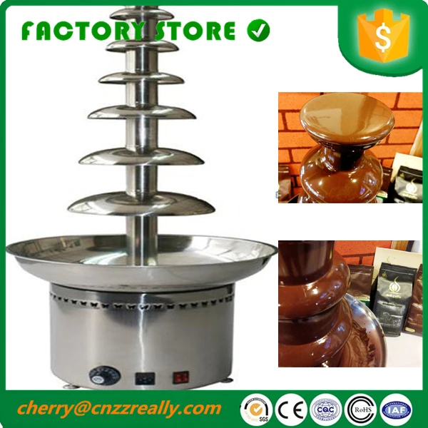 

Seven layers 304 Stainless Steel Commercial Use Chocolate Fountain Fondue Melting Choco Tree Machine