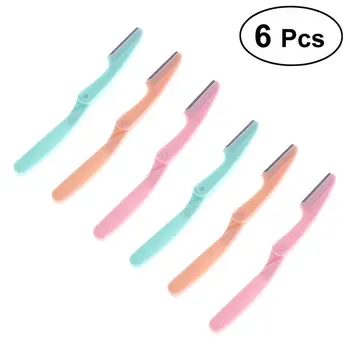 

6pcs Portable Eyebrow Hair Shaper Razor Knife Shaver Trimmer Shaving Grooming Remover Kit for Women Ladies