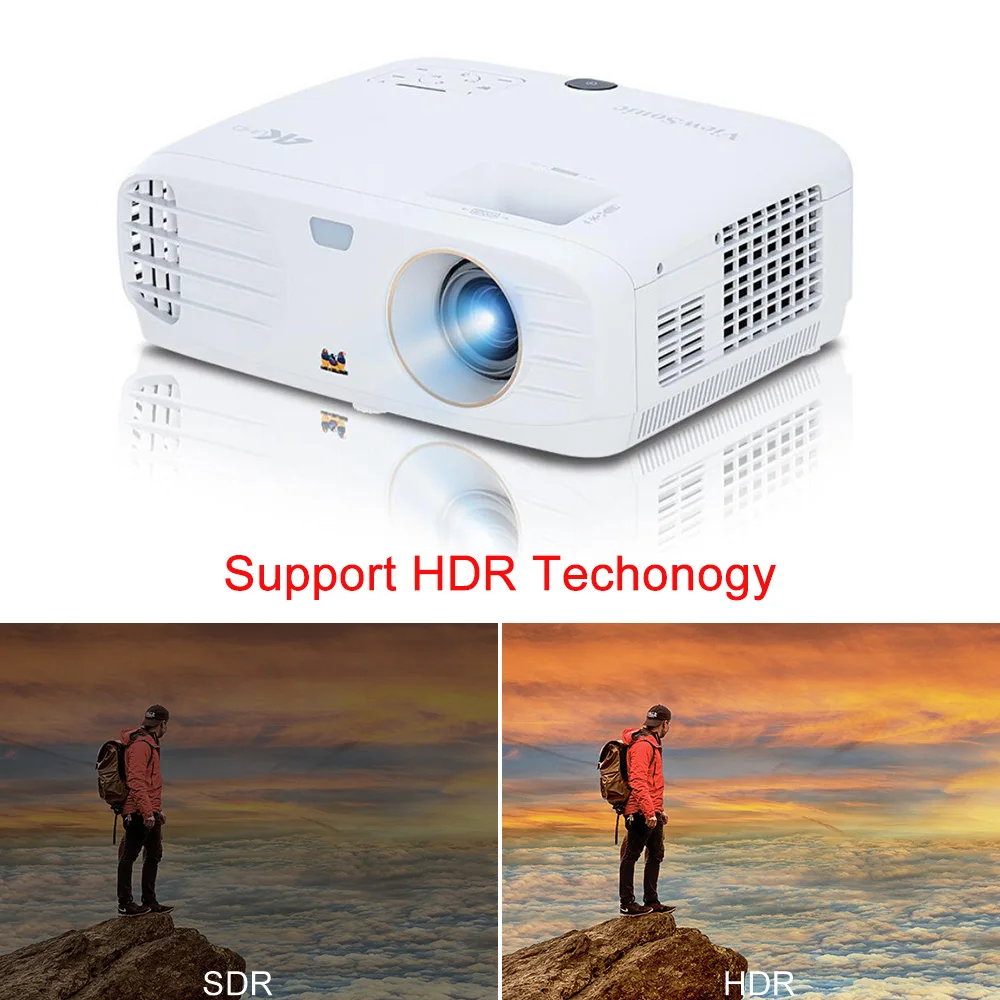 ViewSonic TB4839 DLP 4K UHD 3840x2160P 2200 ansi светодиодный свет дома Театр Системы ТВ видеопроектор