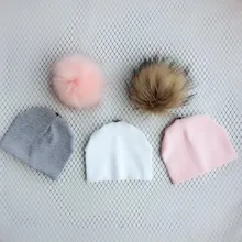 3 шт./компл. Одежда для новорожденных для маленьких детей зимняя шапка из искусственного меха помпонами фотография Реквизит вещи для детей Для мальчиков и девочек новорожденных комплект детской одежды для малышей