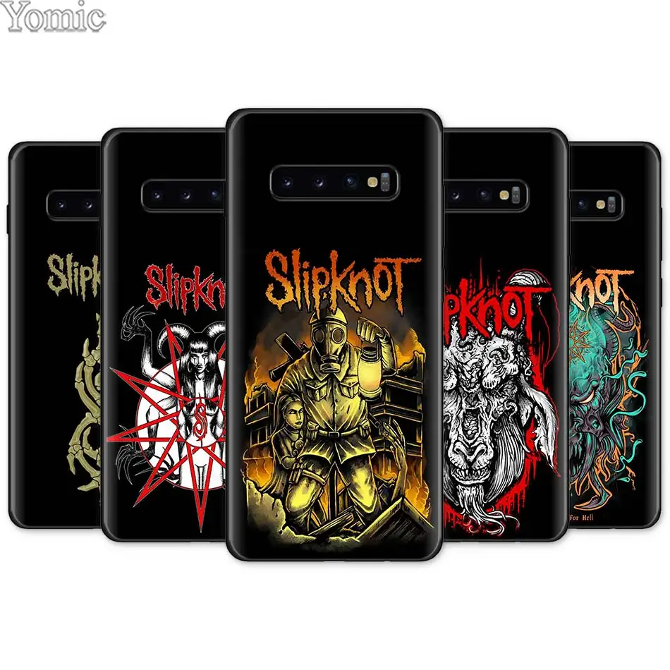 

Slipknot Rock Black TPU Soft Case for Samsung Galaxy S10e S10 S8 S9 Plus S7 A40 A50 A70 Note 8 9 Silicone Phone Case Cover Shell