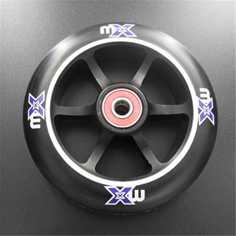 

Aluminium Alloy Inline Speed Skating wheel MX Branded 88A White 100mm Black 110mm High Elasticity and Precision Iron Wheels