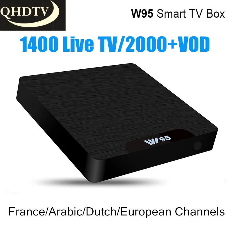 

With 1year QHDTV iptv subscription 3 6 12 Months for android 7.1 S905W W95 2GB+16GB 1400 Live TV European French arabic iptv box